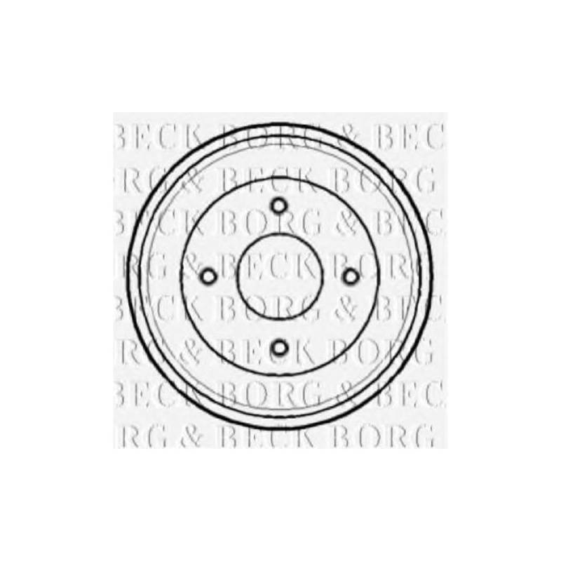 Borg & Beck BBR7129 Bremstrommel von Borg & Beck