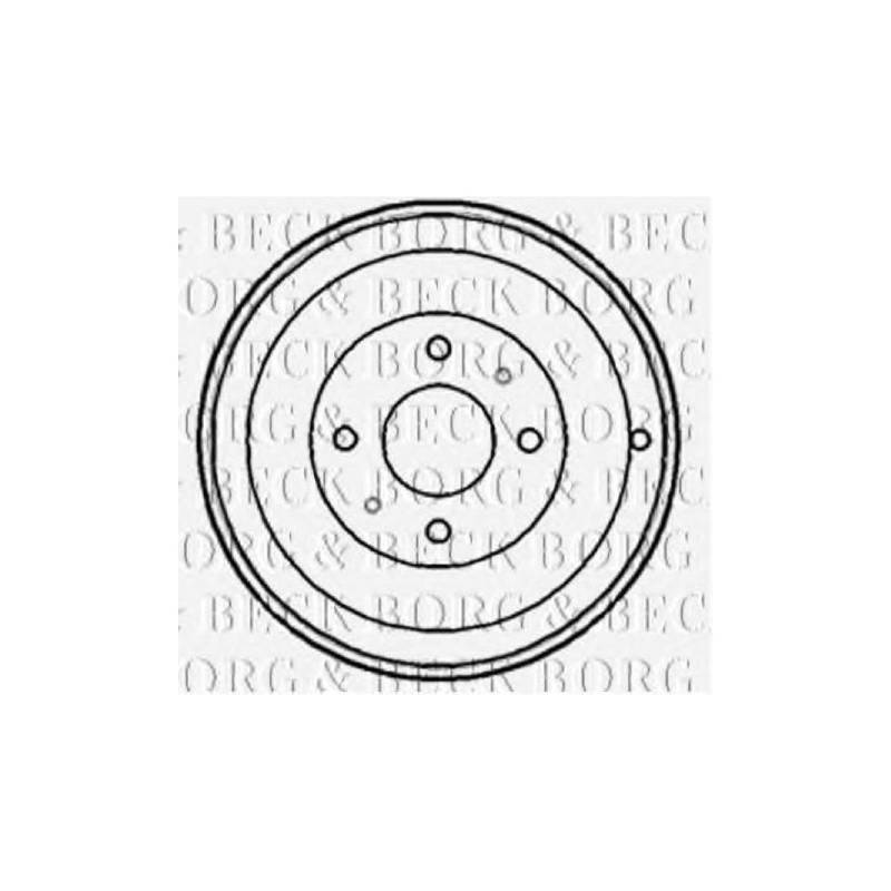 Borg & Beck BBR7148 Bremstrommel von Borg & Beck