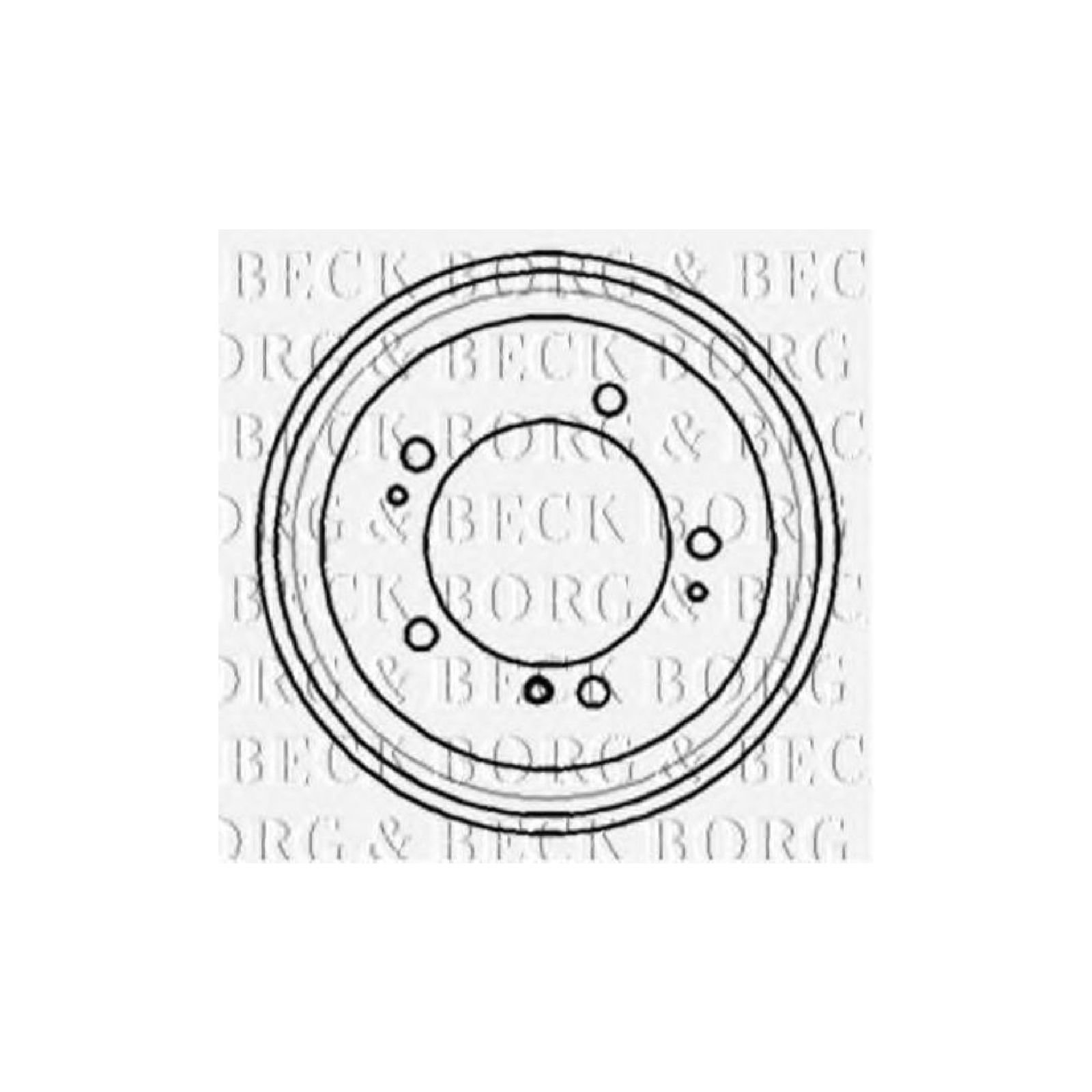 Borg & Beck BBR7170 Bremstrommel von Borg & Beck