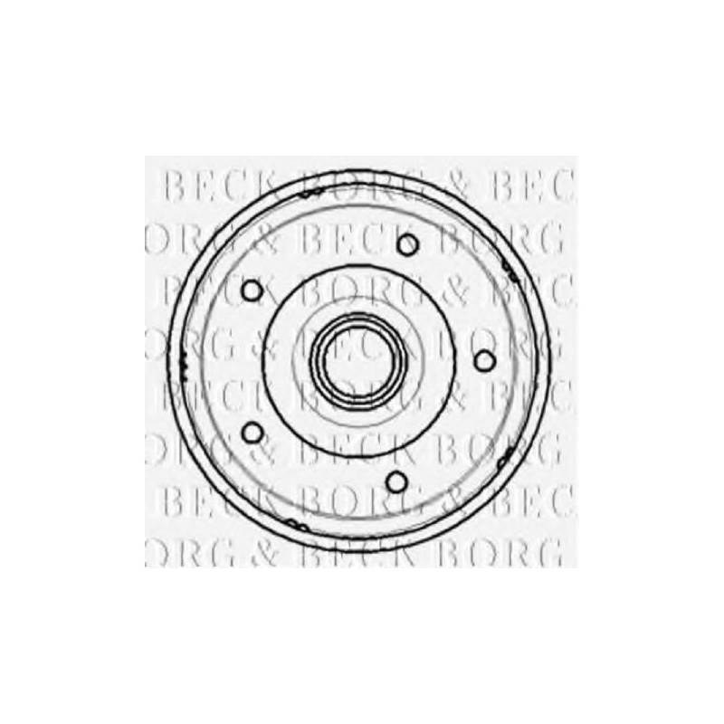 Borg & Beck BBR7194 Bremstrommel von Borg & Beck