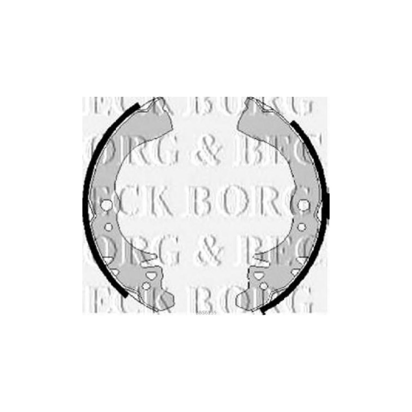 Borg & Beck BBS6135 Bremsbacken und Zubehör von Borg & Beck