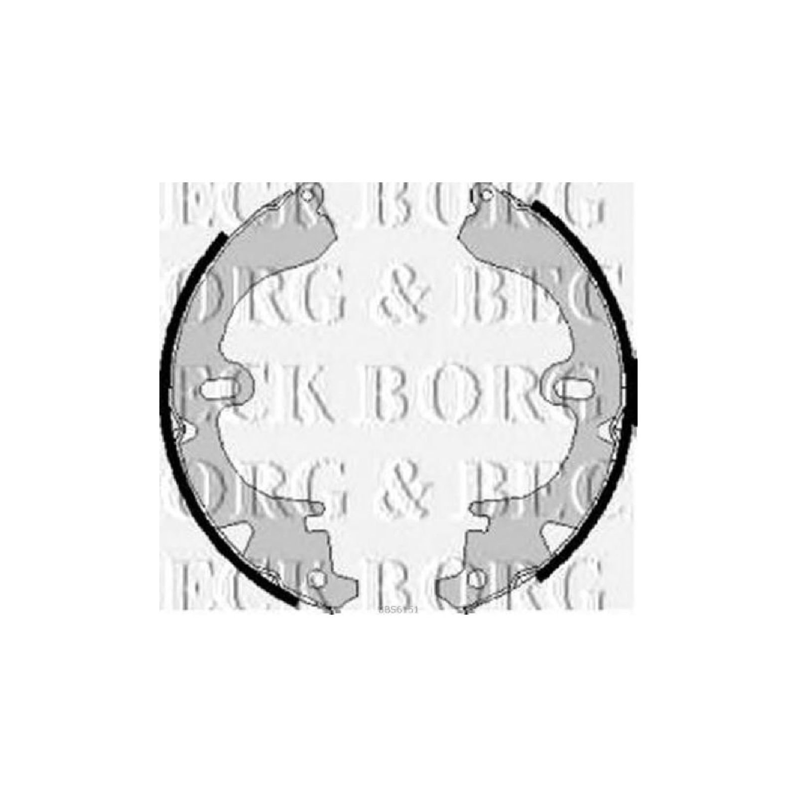 Borg & Beck BBS6151 Bremsbacken und Zubehör von Borg & Beck