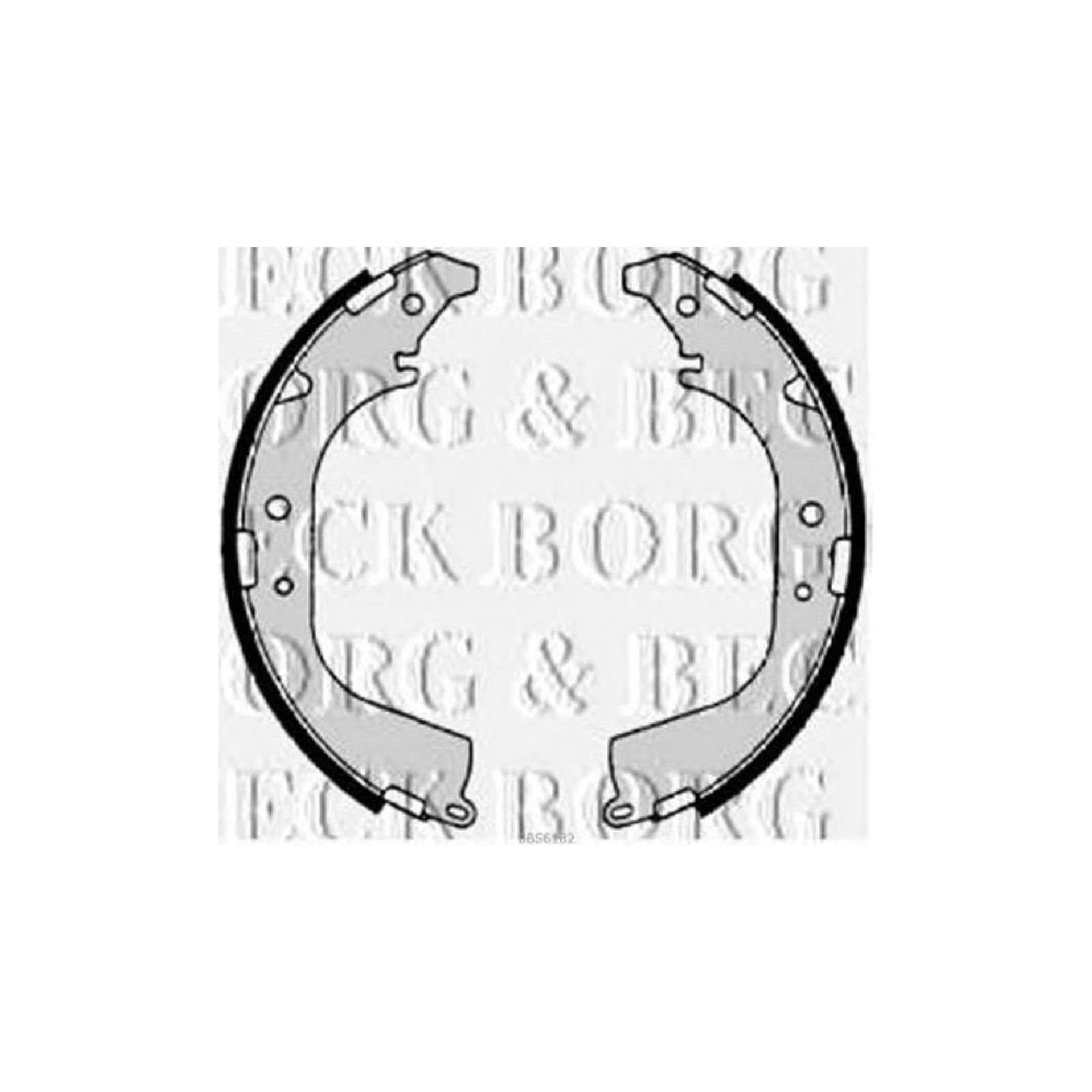Borg & Beck BBS6182 Bremsbackensatz von Borg & Beck