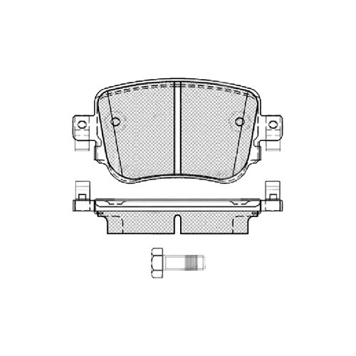 Bremsbeläge hinten passend für: Seat Leon, Skoda Octavia 9/12- von Borg & Beck