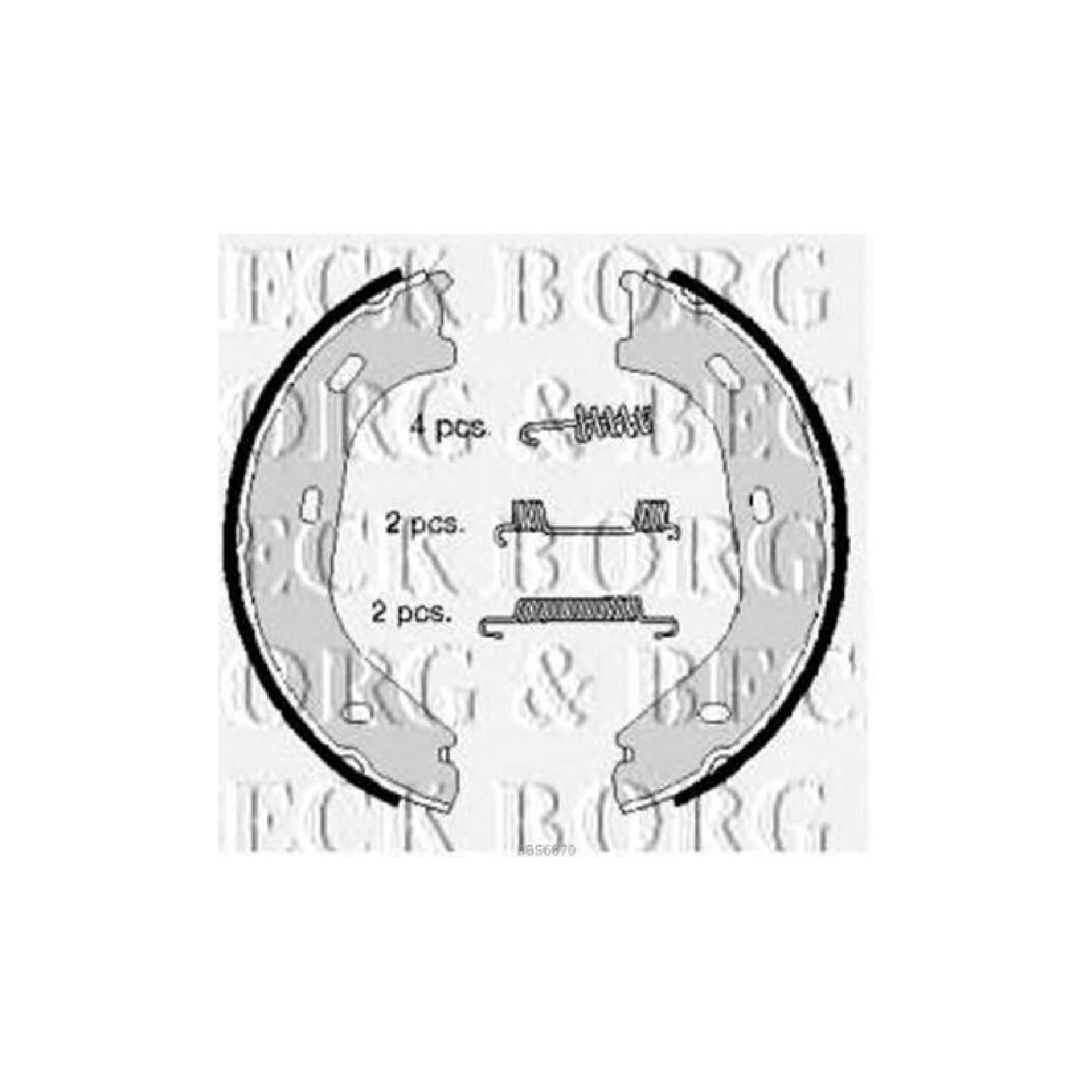 bbs6070 Borg & Beck Bremsbacken OE Qualität von Borg & Beck