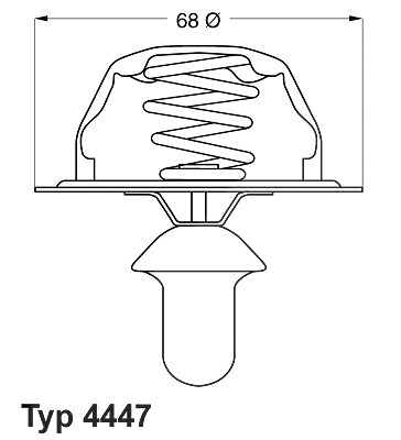 Wahler Thermostat, Kühlmittel [Hersteller-Nr. 4447.80D] für Citroën, Peugeot von WAHLER