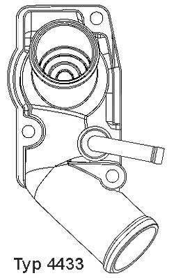 Wahler Thermostat, Kühlmittel [Hersteller-Nr. 4433.92D] für Opel von WAHLER