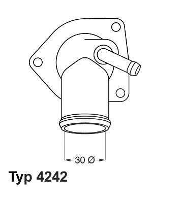 Wahler Thermostat, Kühlmittel [Hersteller-Nr. 4242.92D] für Opel von WAHLER
