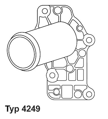 Wahler Thermostat, Kühlmittel [Hersteller-Nr. 4249.71D] für Porsche von WAHLER