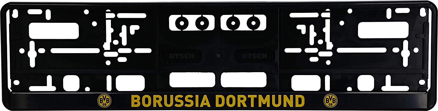 Borussia Dortmund BVB Kennzeichenverstärker/Nummernschildhalter ** Emblem mit Schriftzug ** 2er-Set Borussia Dortmund BVB Kennzeichenverstärker/Nummernschildhalter ** Emblem mit Schriftzug ** 2er-Set von Borussia Dortmund