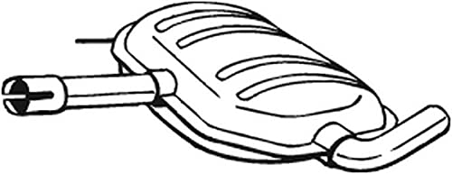 BOSAL 233-487 Mittelschalldämpfer BOSAL 233-487 Mittelschalldämpfer von Bosal