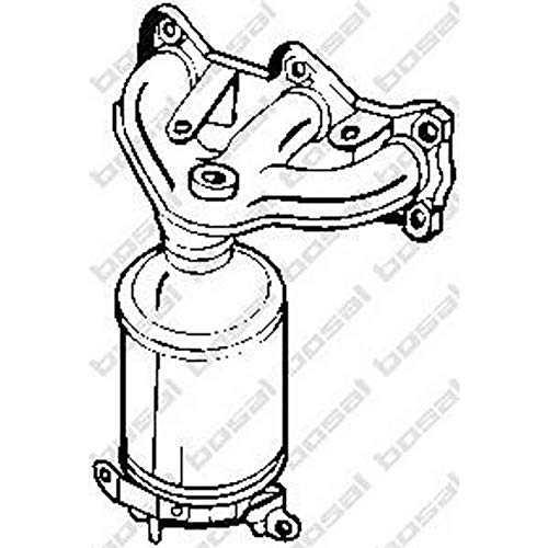Bosal 090-755 Katalysator für Modell VW Polo Schrägheck 1.2 12V/Seat Ibiza IV 1.2/Skoda Fabia Combi 1.2/Skoda Fabia Schrägheck 1.2/Skoda Fabia Stufenheck 1.2/Skoda Fabia Praktik 1.2/Seat Cordoba Stufenheck 1.2 von Bosal