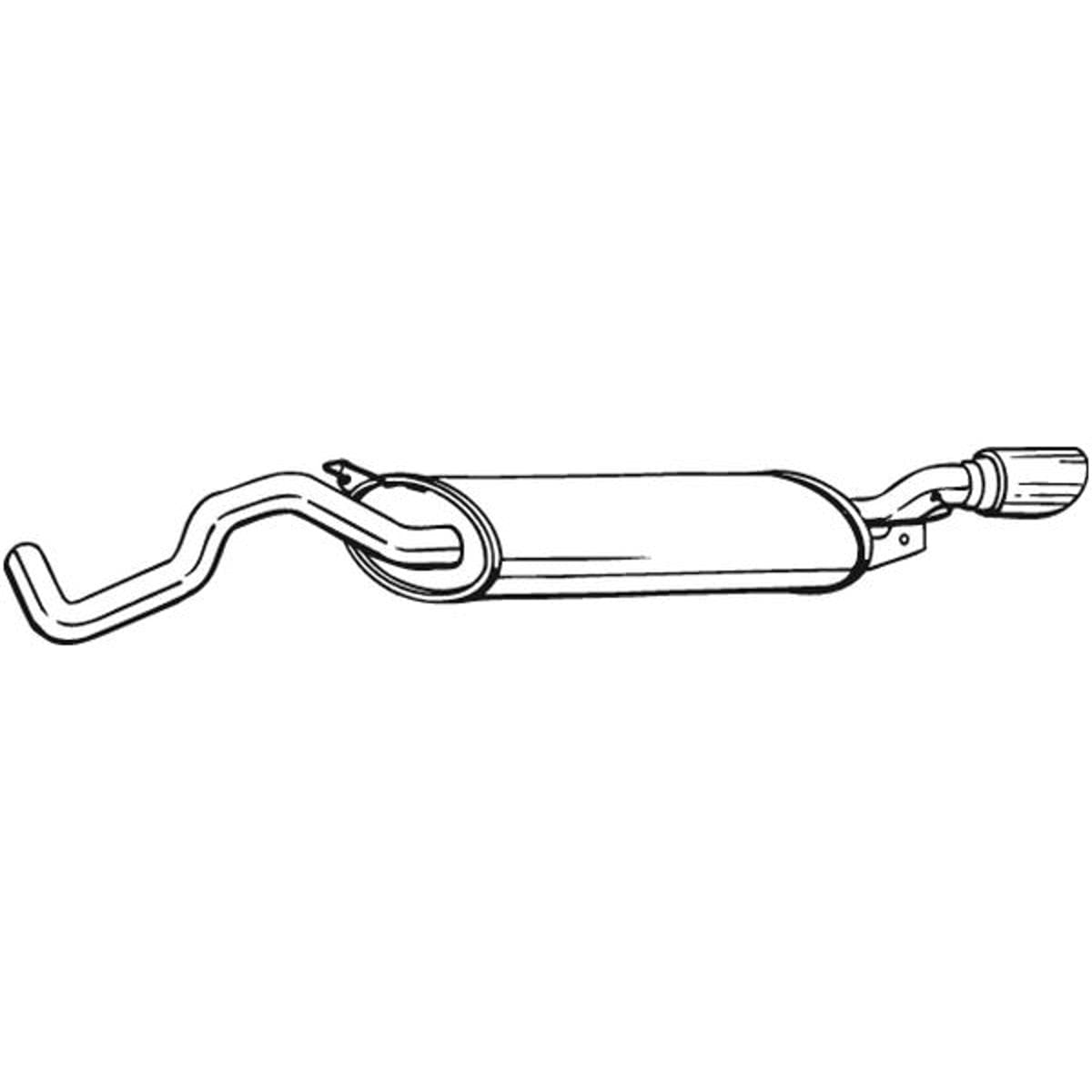 Bosal 281-505 Endschalldämpfer Bosal 281-505 Endschalldämpfer von Bosal
