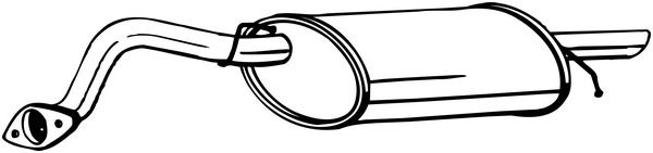 Endschalldämpfer Bosal 141-195 von Bosal