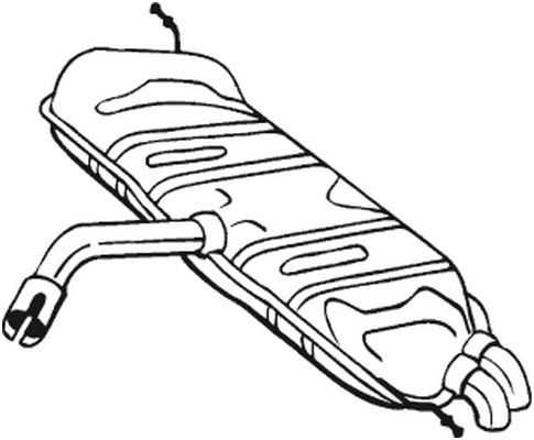 Endschalldämpfer Bosal 233-821 von Bosal