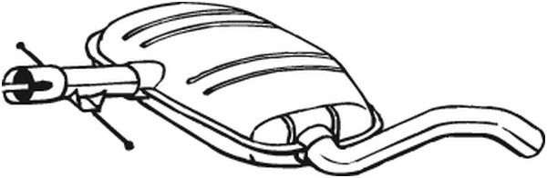 Mittelschalldämpfer Bosal 233-703 von Bosal