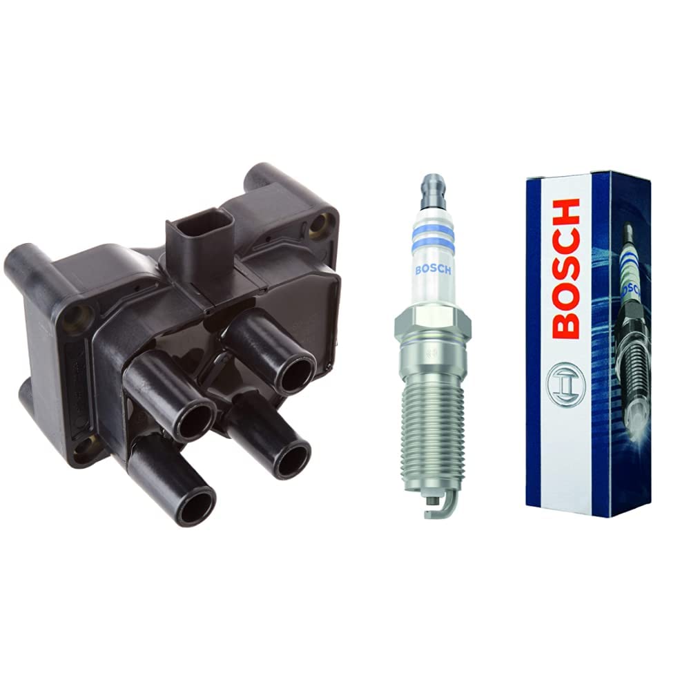 Bosch 0221503485 - Zündspule & Bosch HR7MEV - Nickel Zündkerzen - 1 Stück von Bosch Automotive