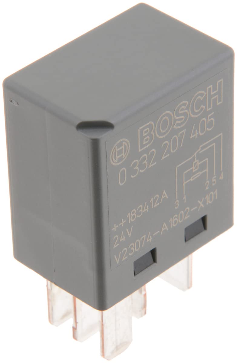 Bosch 0332207405 Micro-Relais 24V 10A, IP5K4, Betriebstemperatur von -40° bis 100°, Wechselrelais, 5 Pin Relais von Bosch Automotive
