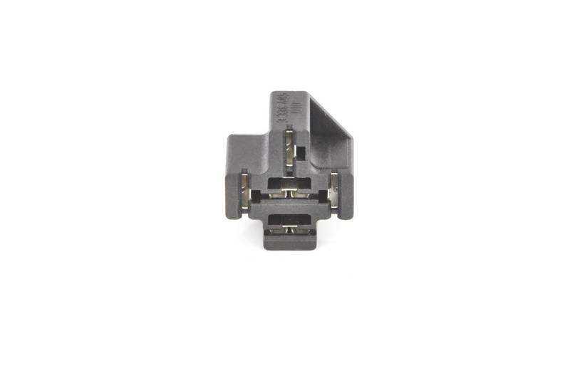 Bosch 3334485041 Relais Stecksockel für Mini-Relais 12V, Wechselrelais für Leiterplatten zum Einlöten von Bosch Automotive