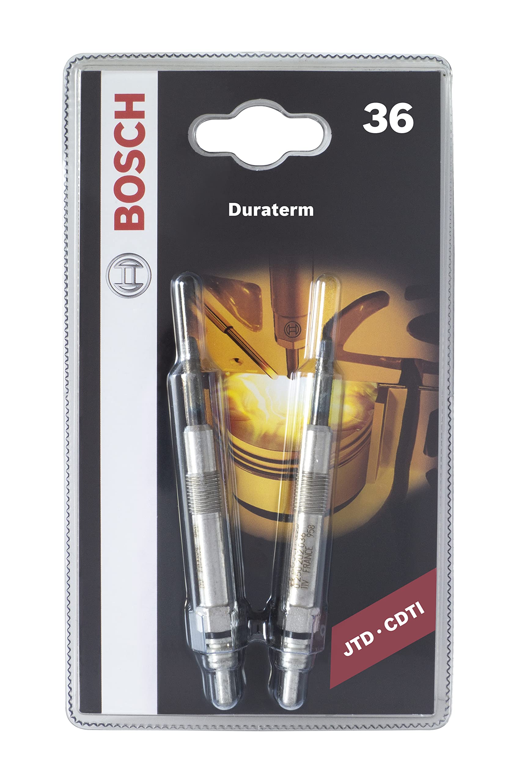 Bosch 36 - Duraterm - Blister – 2er Set - für dieselbetriebene Fahrzeuge von Bosch Automotive