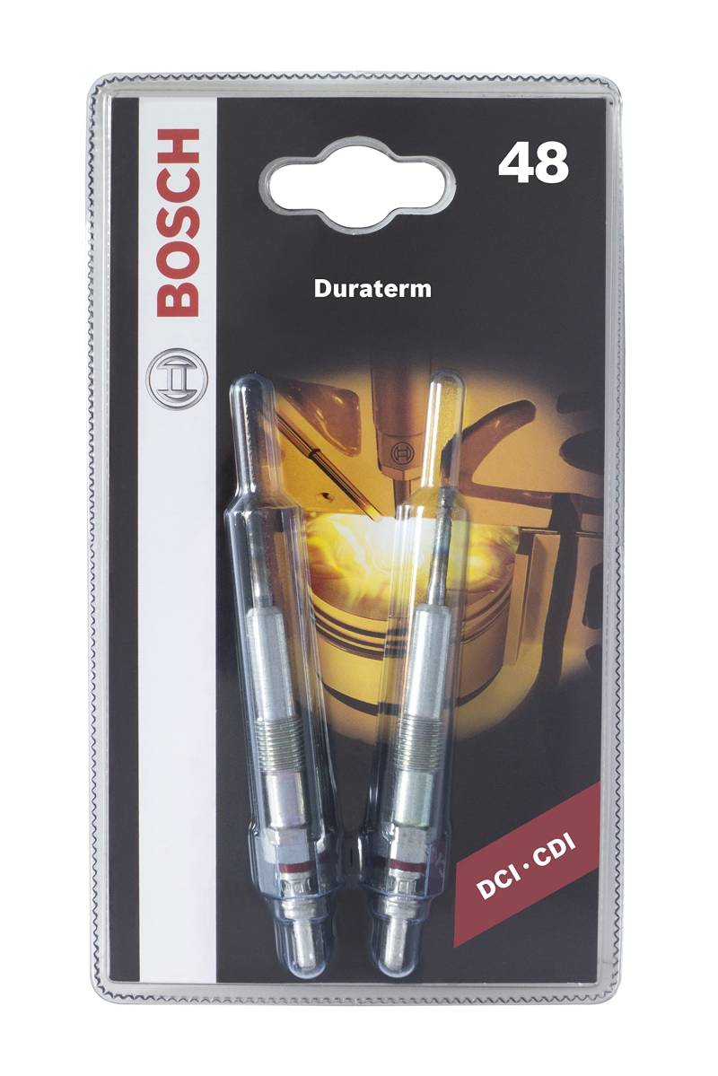 Bosch 0250403902 (48) - Glühkerze Duraterm High Speed - Blister – 2er Set - für dieselbetriebene Fahrzeuge von Bosch Automotive