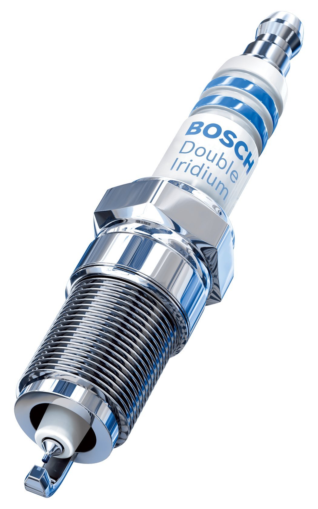 Bosch 9667 OE Feindraht-Doppel-Iridium-Zündkerze, 4 Stück von Bosch Automotive