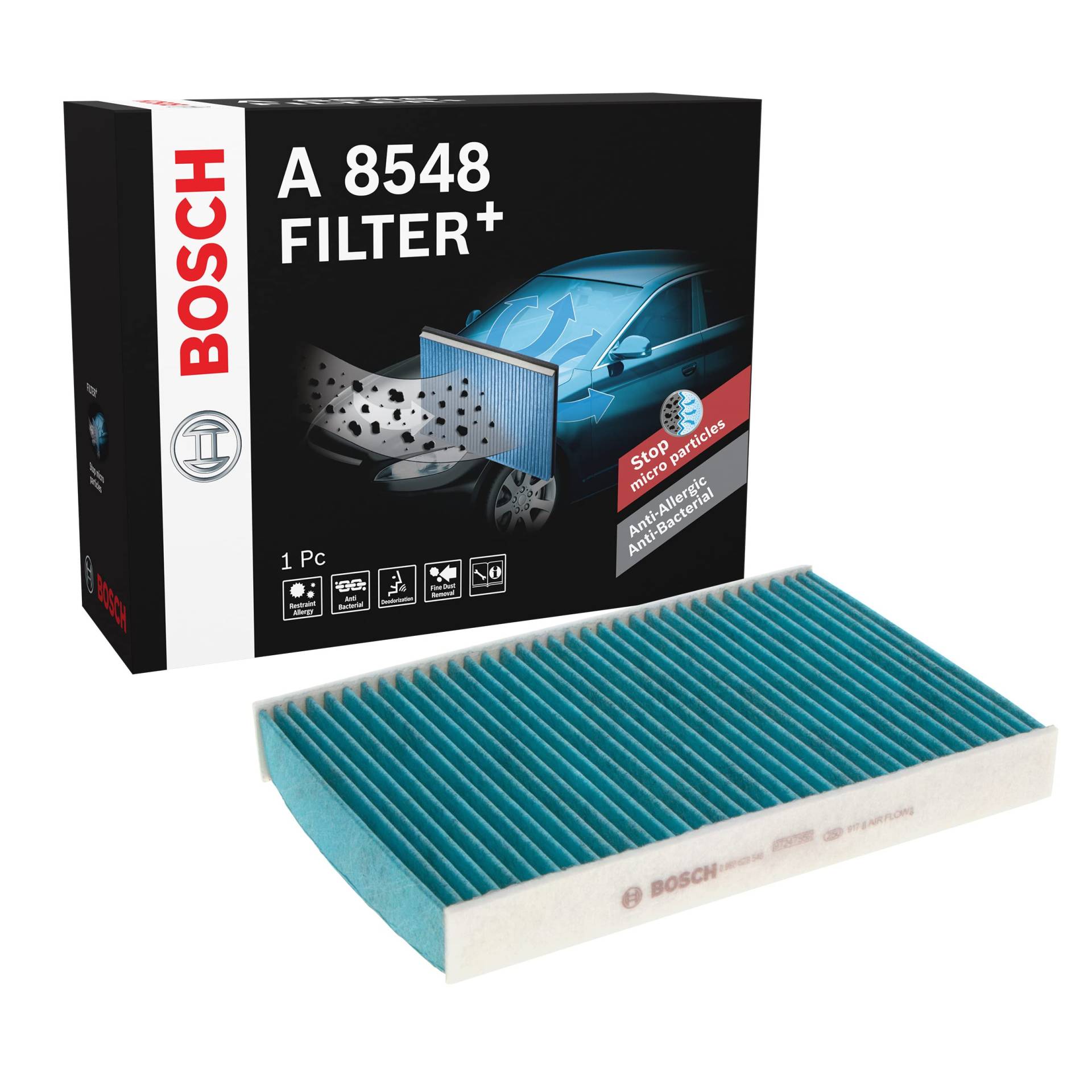 Bosch A8548 - Innenraumfilter Filter+ von Bosch Automotive