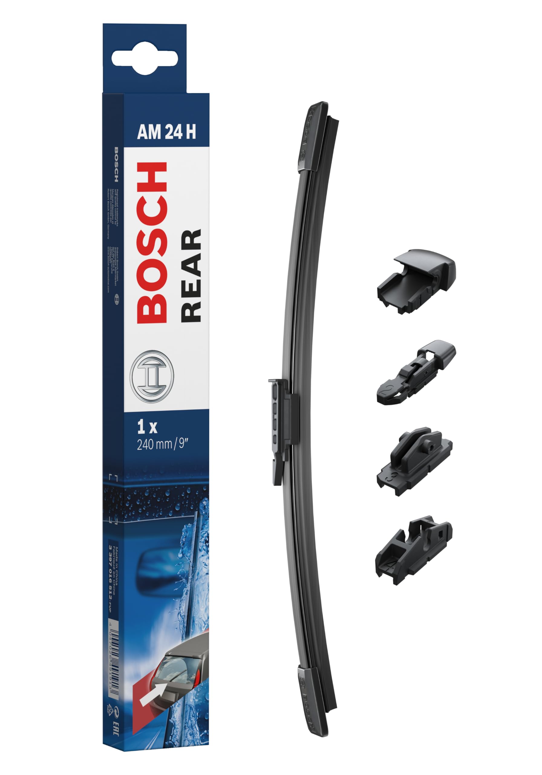 Bosch AM24H - Scheibenwischer Rear - Länge: 240 mm - Scheibenwischer für Heckscheibe von Bosch Automotive