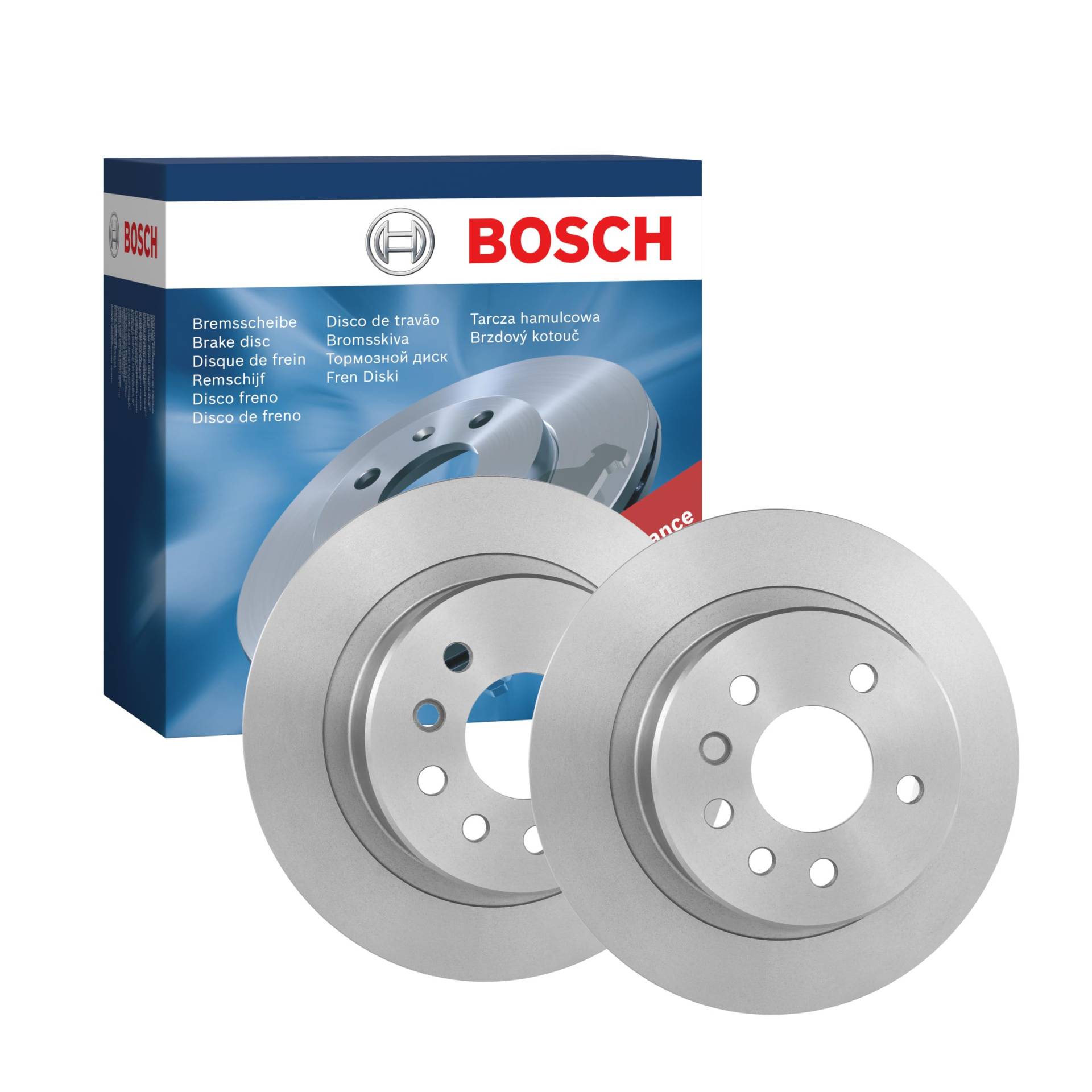 Bosch BD528 Bremsscheiben - Hinterachse - ECE-R90 Zertifizierung - zwei Bremsscheiben pro Set von Bosch Automotive
