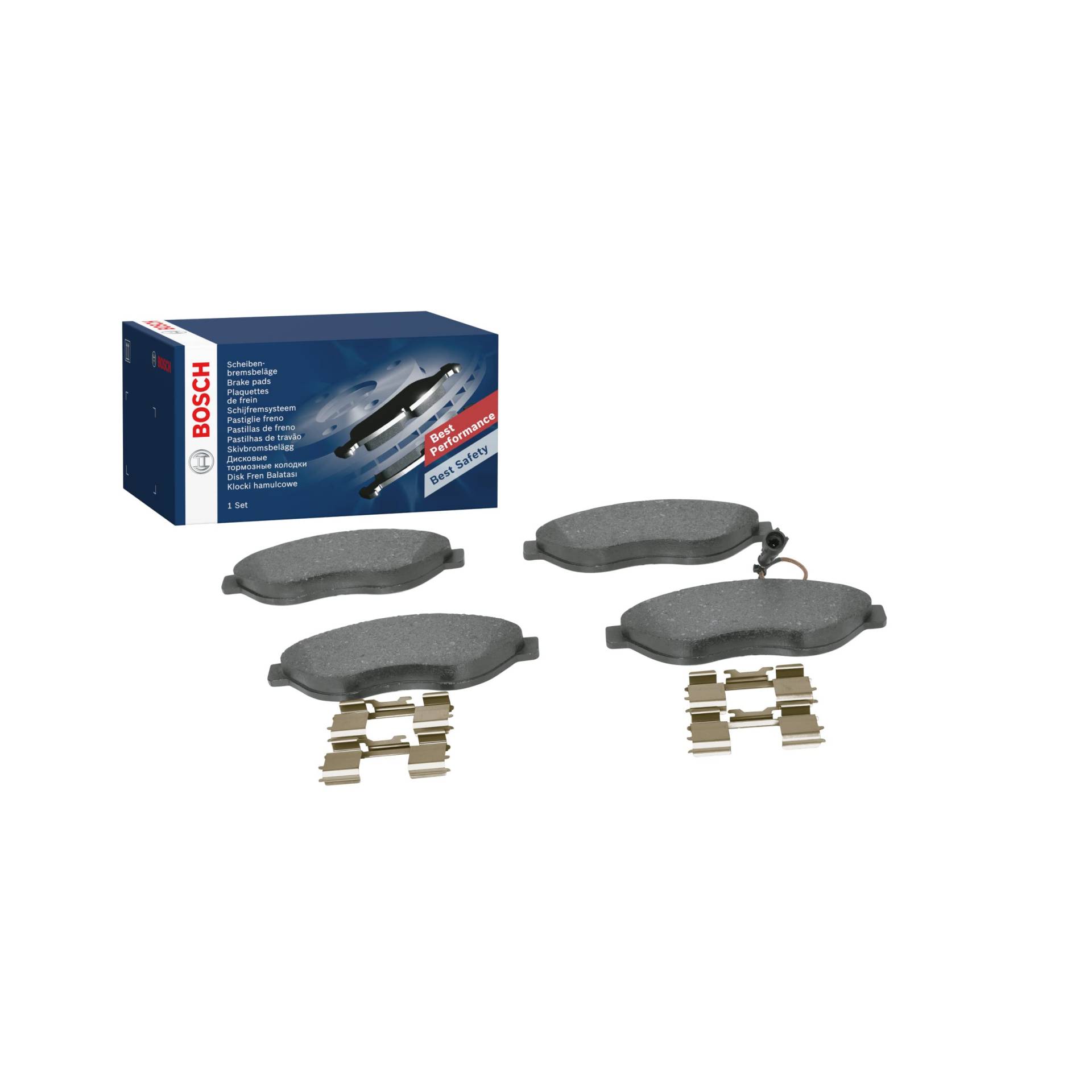 Bosch BP1021 Bremsbeläge - Vorderachse - ECE-R90 Zertifizierung - vier Bremsbeläge pro Set Bosch BP1021 Bremsbeläge - Vorderachse - ECE-R90 Zertifizierung - vier Bremsbeläge pro Set von Bosch Automotive