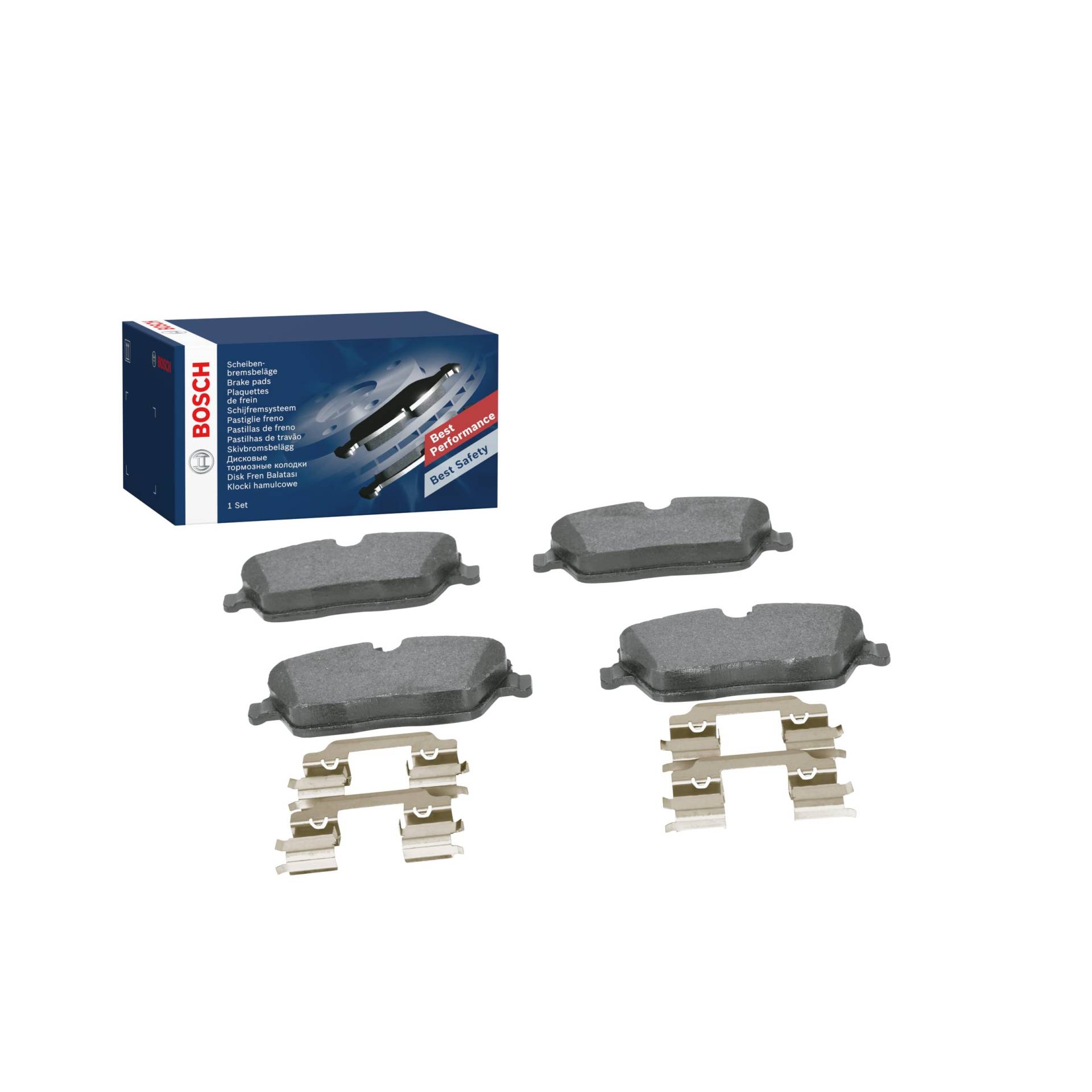 Bosch Automotive BP1030 Bremsbeläge - Vorderachse - ECE-R90 Zertifizierung - vier Bremsbeläge pro Set, 0 986 494 588, black Bosch Automotive BP1030 Bremsbeläge - Vorderachse - ECE-R90 Zertifizierung - vier Bremsbeläge pro Set, 0 986 494 588, black von Bosch Automotive