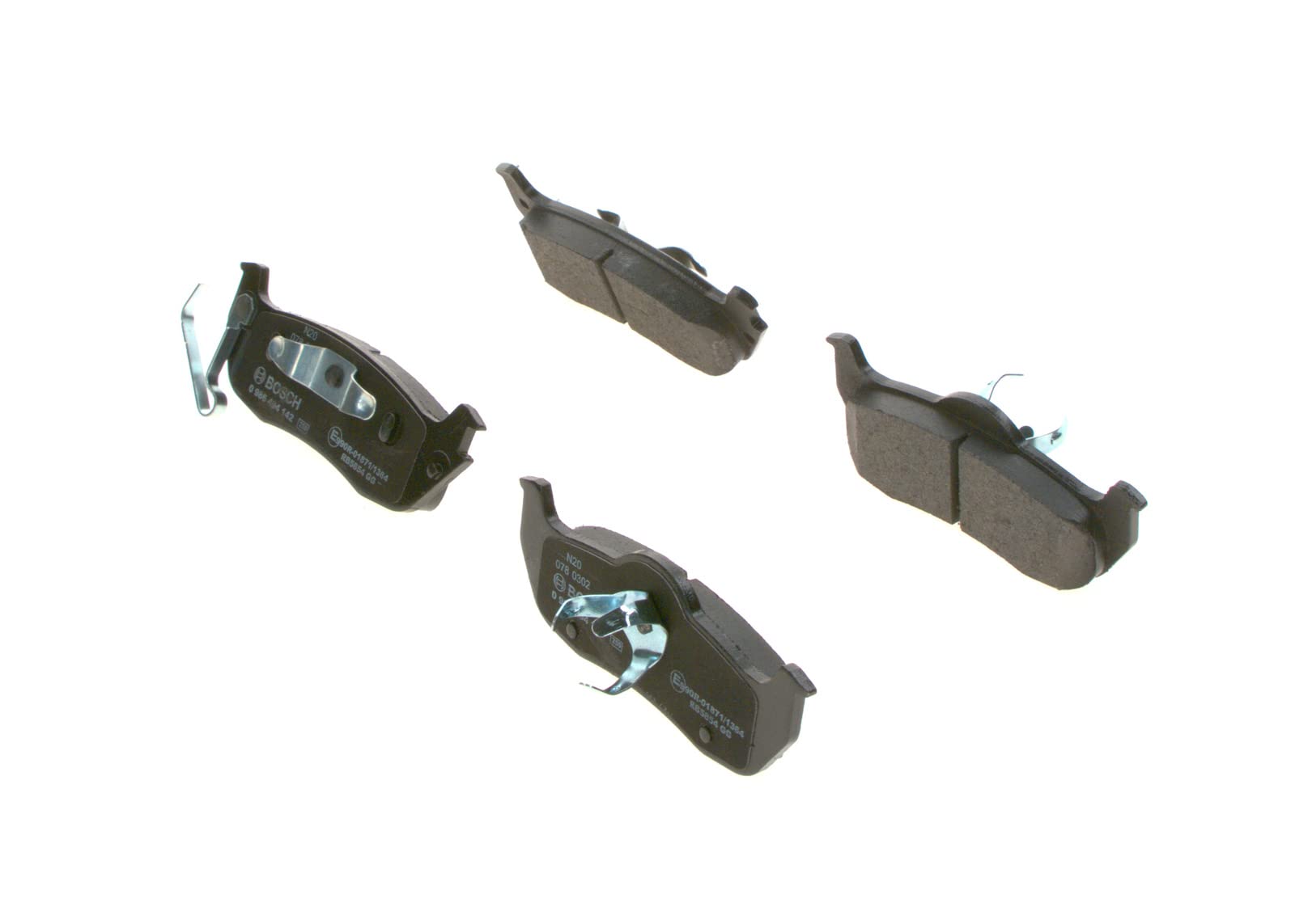 Bosch BP1053 - Auto Bremsbeläge hinten - Bosch-Qualität - für leises Bremsen mit wenig Staub - ECE-R90 zertifiziert - kupferfrei - 1 Set mit 4 Bremsbelägen - mit Zubehör Bosch BP1053 - Auto Bremsbeläge hinten - Bosch-Qualität - für leises Bremsen mit wenig Staub - ECE-R90 zertifiziert - kupferfrei - 1 Set mit 4 Bremsbelägen - mit Zubehör von Bosch Automotive