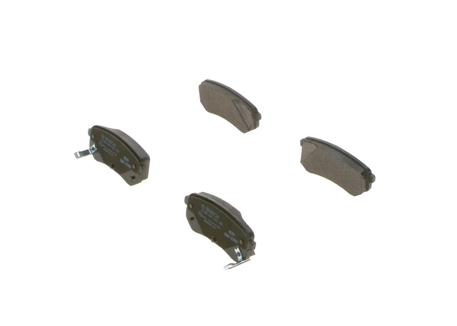 Bosch BP1056 Bremsbeläge - Hinterachse - ECE-R90 Zertifizierung - vier Bremsbeläge pro Set Bosch BP1056 Bremsbeläge - Hinterachse - ECE-R90 Zertifizierung - vier Bremsbeläge pro Set von Bosch Automotive