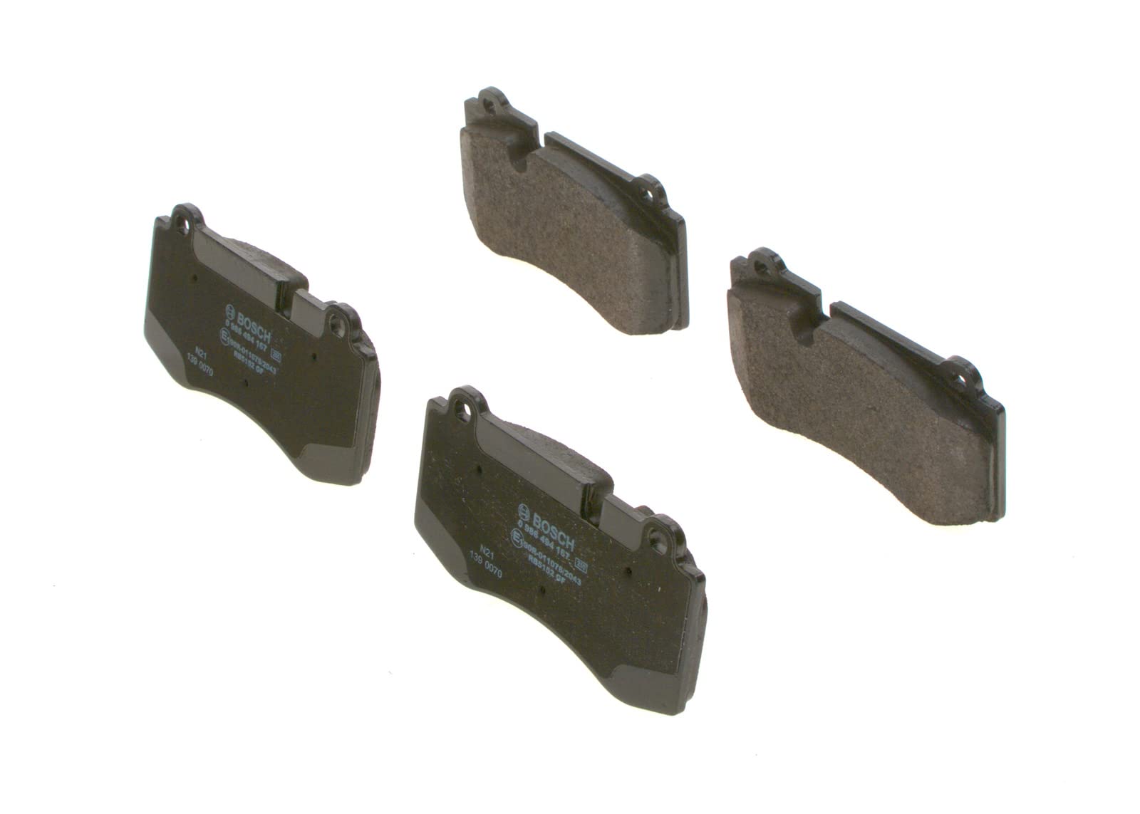 Bosch BP1078 Bremsbeläge - Vorderachse - ECE-R90 Zertifizierung - vier Bremsbeläge pro Set Bosch BP1078 Bremsbeläge - Vorderachse - ECE-R90 Zertifizierung - vier Bremsbeläge pro Set von Bosch Automotive