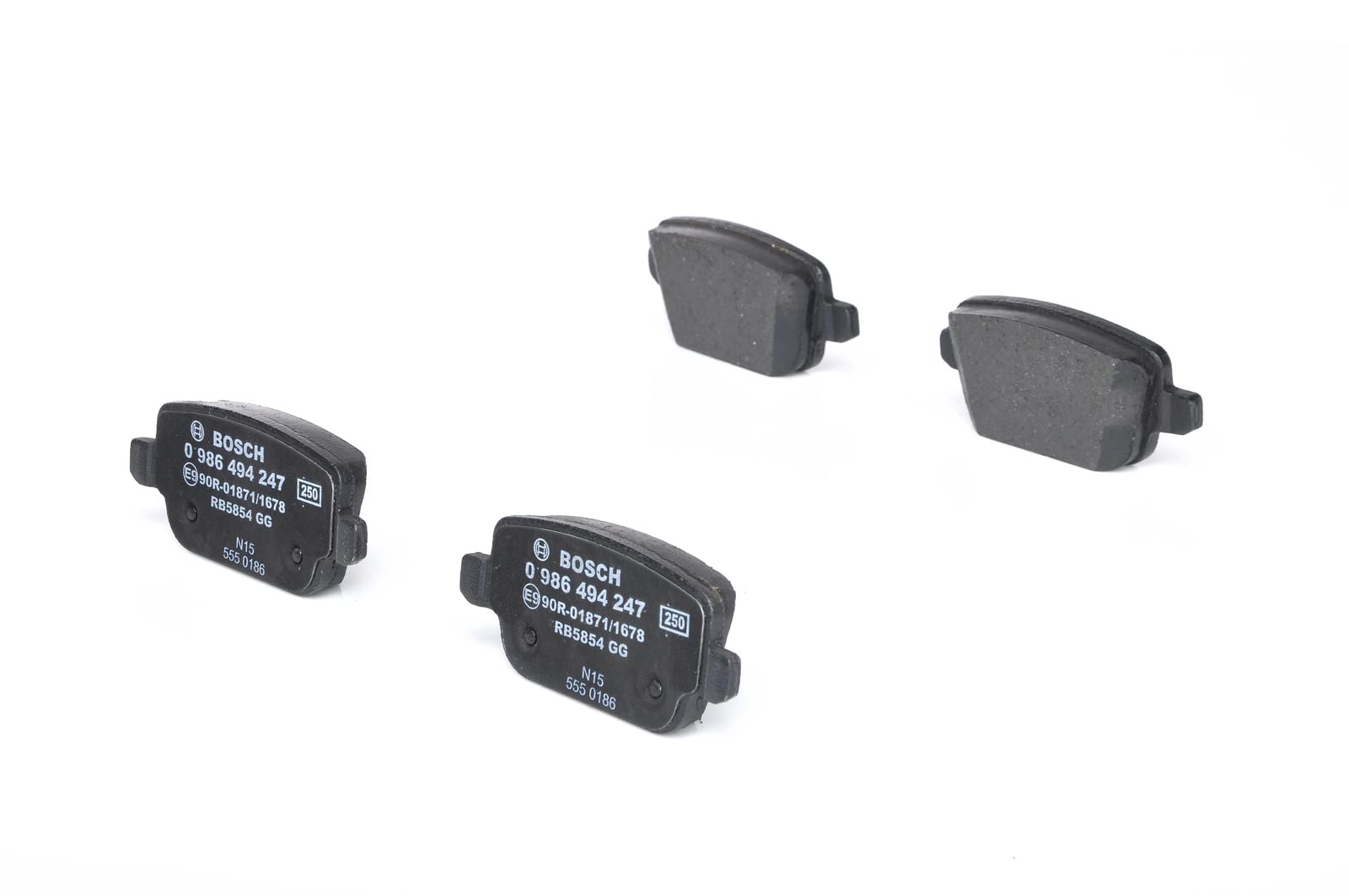 Bosch BP1119 Bremsbeläge - Hinterachse - ECE-R90 Zertifizierung - vier Bremsbeläge pro Set Bosch BP1119 Bremsbeläge - Hinterachse - ECE-R90 Zertifizierung - vier Bremsbeläge pro Set von Bosch Automotive