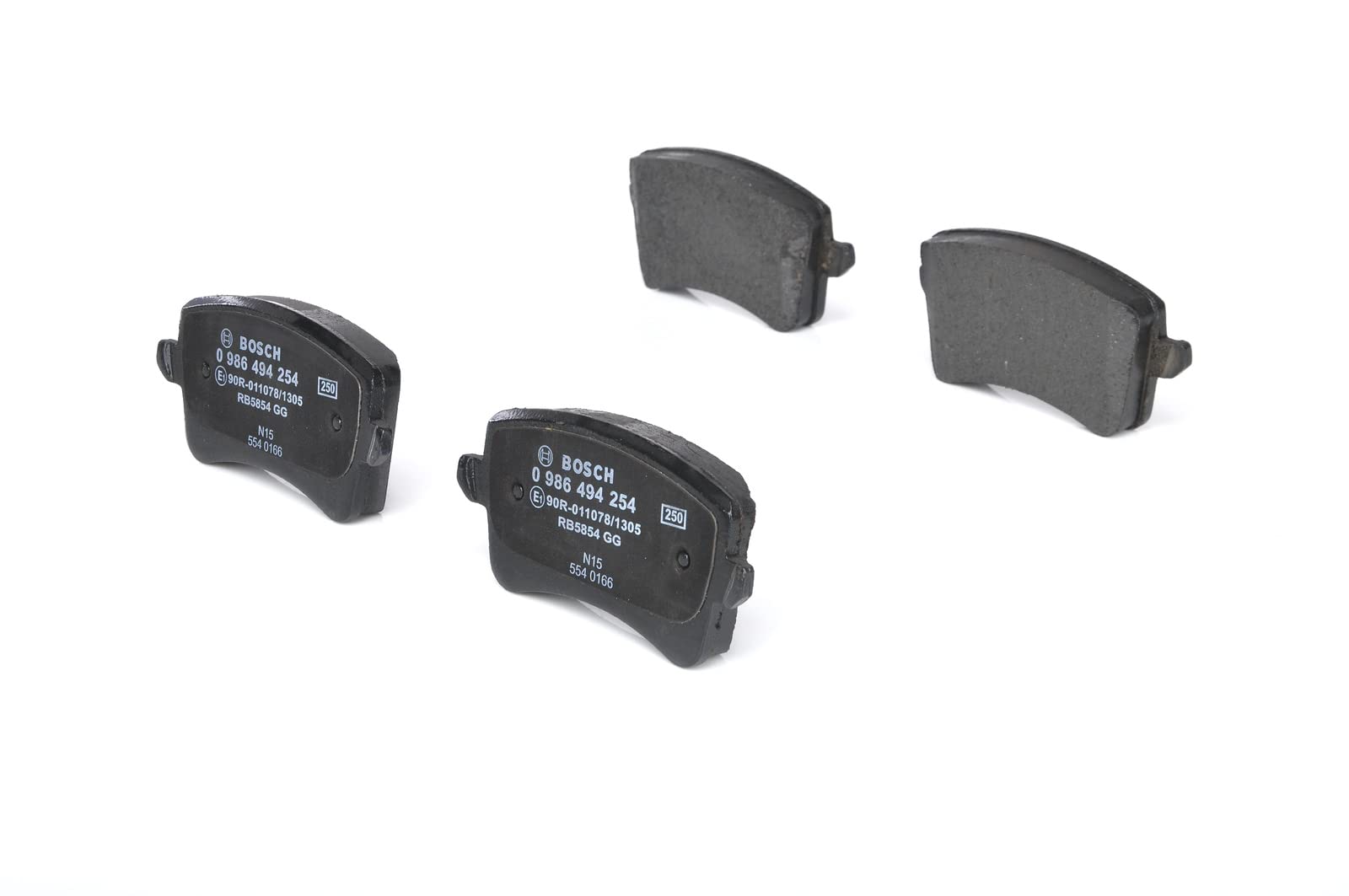 Bosch BP1126 Bremsbeläge - Hinterachse - ECE-R90 Zertifizierung - vier Bremsbeläge pro Set Bosch BP1126 Bremsbeläge - Hinterachse - ECE-R90 Zertifizierung - vier Bremsbeläge pro Set von Bosch Automotive