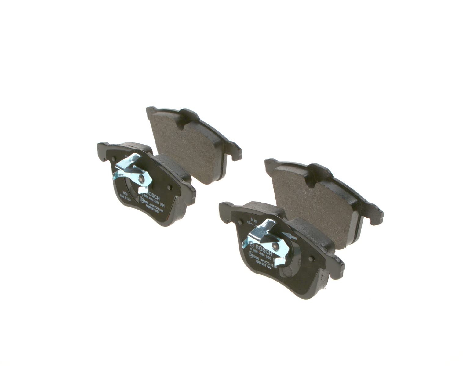 Bosch BP1192 Bremsbeläge - Vorderachse - ECE-R90 Zertifizierung - vier Bremsbeläge pro Set Bosch BP1192 Bremsbeläge - Vorderachse - ECE-R90 Zertifizierung - vier Bremsbeläge pro Set von Bosch Automotive