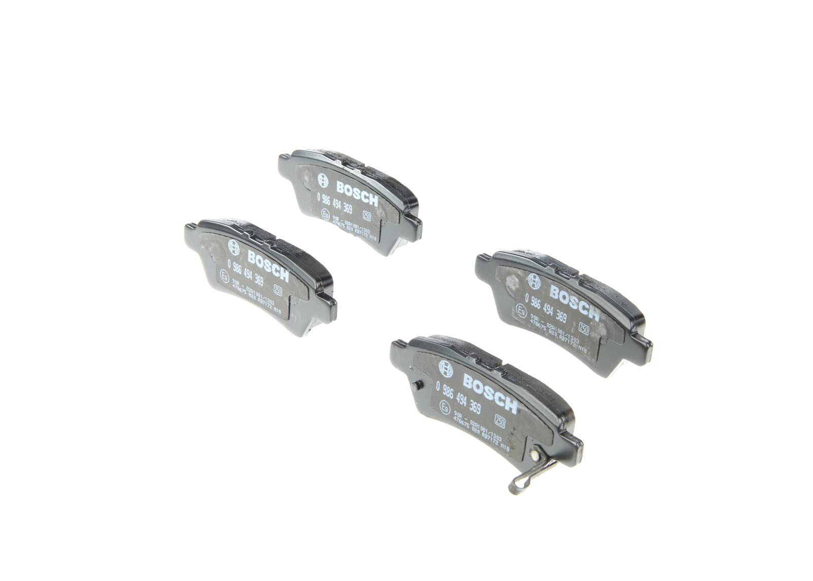 Bosch BP1277 Bremsbeläge - Hinterachse - ECE-R90 Zertifizierung - vier Bremsbeläge pro Set Bosch BP1277 Bremsbeläge - Hinterachse - ECE-R90 Zertifizierung - vier Bremsbeläge pro Set von Bosch Automotive