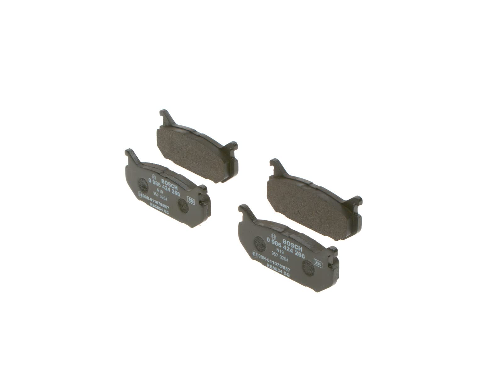 Bosch BP128 Bremsbeläge - Hinterachse - ECE-R90 Zertifizierung - vier Bremsbeläge pro Set Bosch BP128 Bremsbeläge - Hinterachse - ECE-R90 Zertifizierung - vier Bremsbeläge pro Set von Bosch Automotive