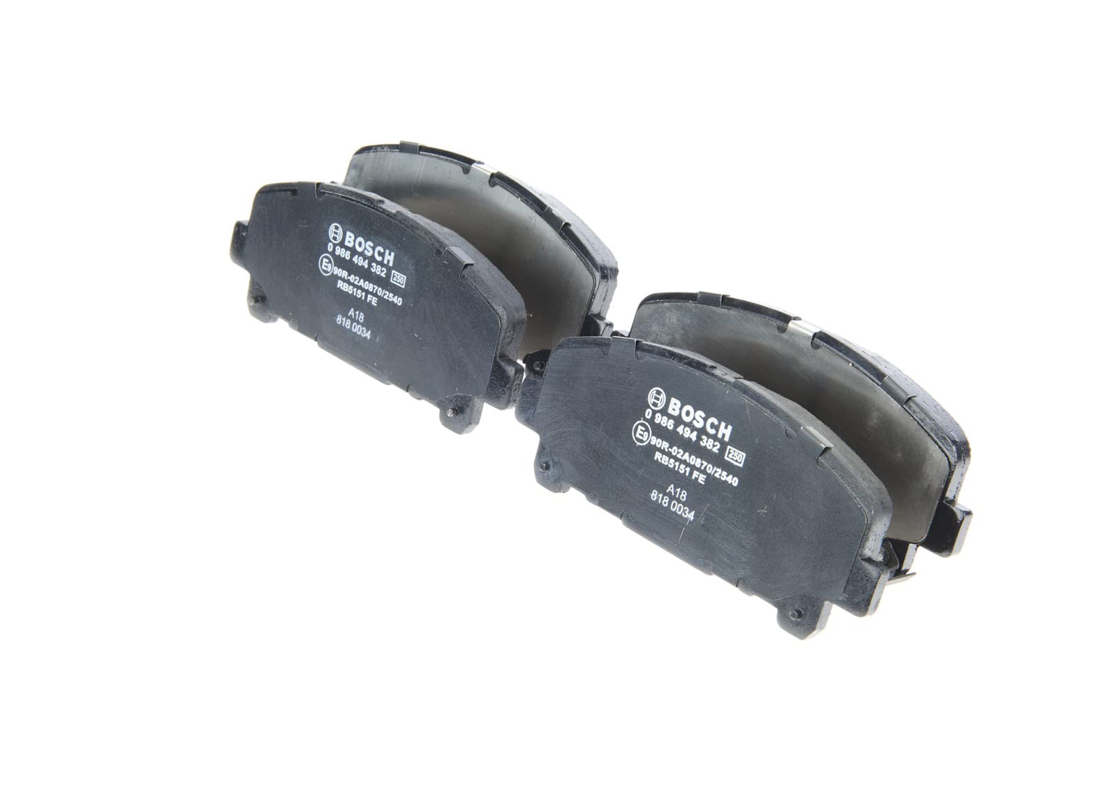 Bosch Automotive 0 986 494 382 Bremsbeläge - Vorderachse - ECE-R90 Zertifizierung - vier Bremsbeläge pro Set, black Bosch Automotive 0 986 494 382 Bremsbeläge - Vorderachse - ECE-R90 Zertifizierung - vier Bremsbeläge pro Set, black von Bosch Automotive