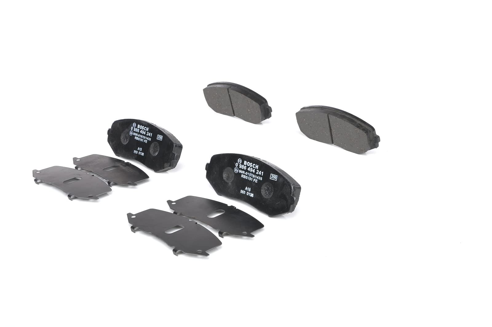 Bosch BP1304 Bremsbeläge - Vorderachse - ECE-R90 Zertifizierung - vier Bremsbeläge pro Set Bosch BP1304 Bremsbeläge - Vorderachse - ECE-R90 Zertifizierung - vier Bremsbeläge pro Set von Bosch Automotive