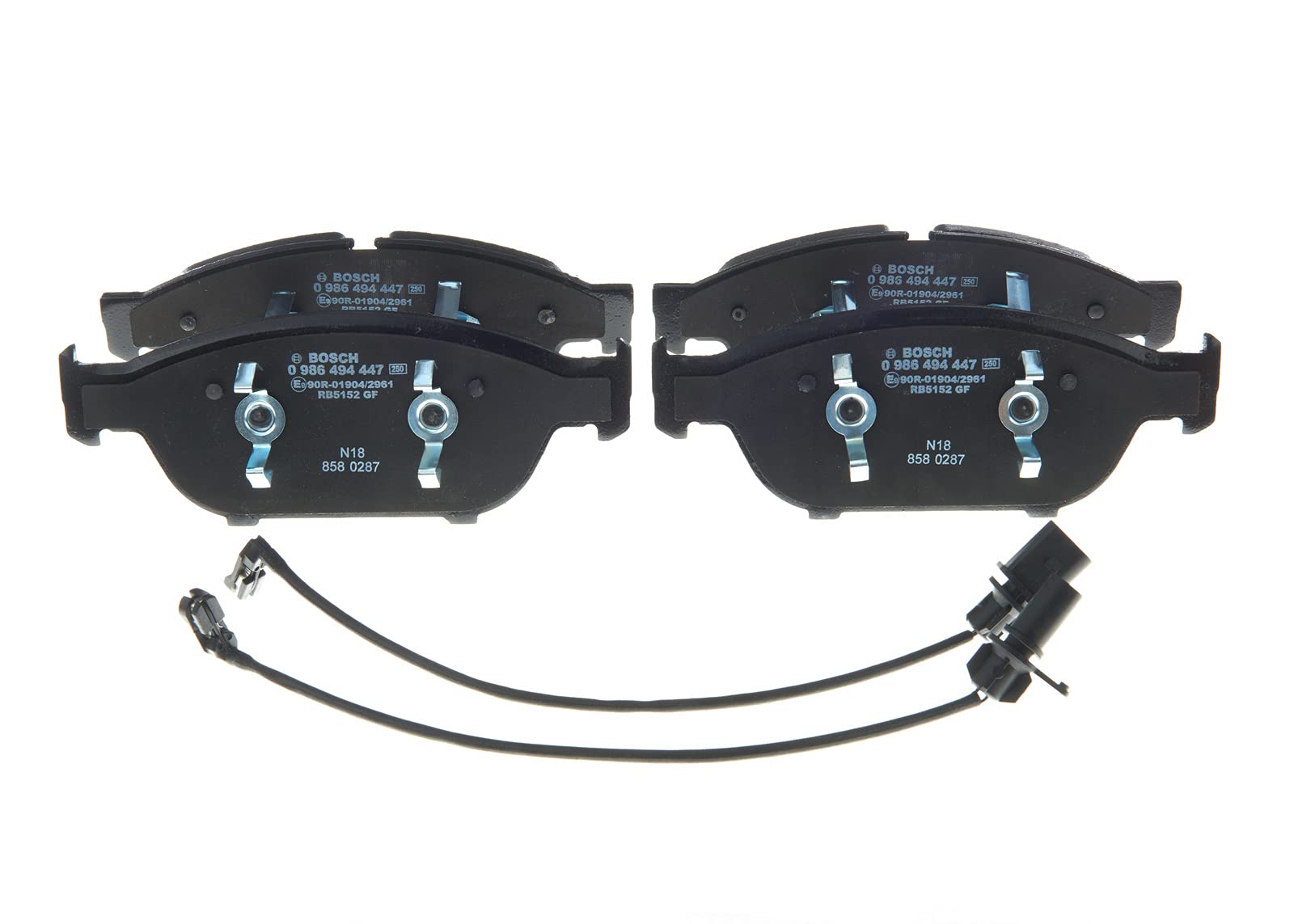 Bosch BP1369 Bremsbeläge - Vorderachse - ECE-R90 Zertifizierung - vier Bremsbeläge pro Set Bosch BP1369 Bremsbeläge - Vorderachse - ECE-R90 Zertifizierung - vier Bremsbeläge pro Set von Bosch Automotive