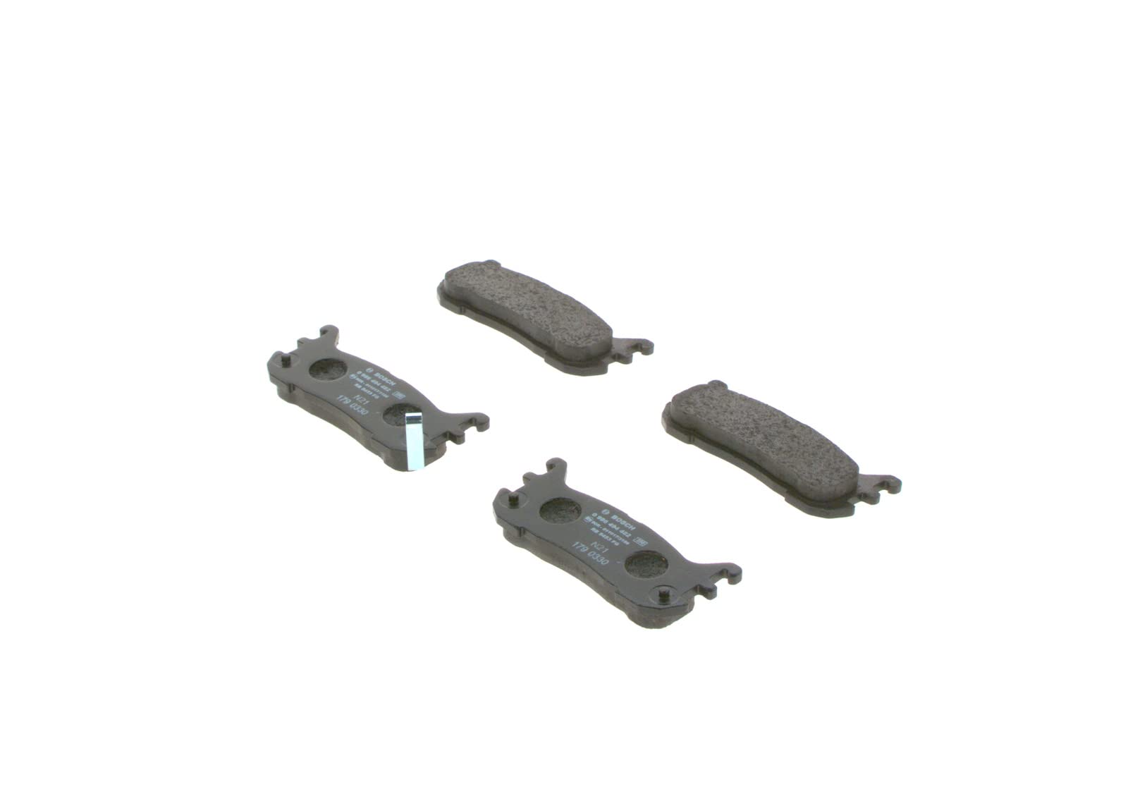 Bosch BP1403 Bremsbeläge - Hinterachse - ECE-R90 Zertifizierung - vier Bremsbeläge pro Set Bosch BP1403 Bremsbeläge - Hinterachse - ECE-R90 Zertifizierung - vier Bremsbeläge pro Set von Bosch Automotive
