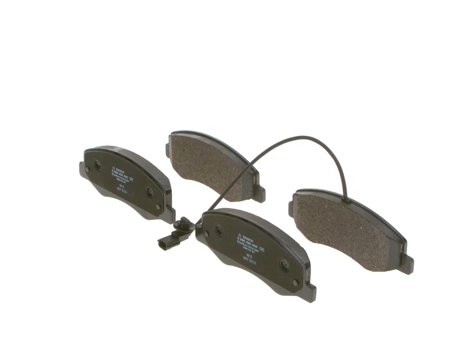 Bosch BP1418 Bremsbeläge - Hinterachse - ECE-R90 Zertifizierung - vier Bremsbeläge pro Set Bosch BP1418 Bremsbeläge - Hinterachse - ECE-R90 Zertifizierung - vier Bremsbeläge pro Set von Bosch Automotive
