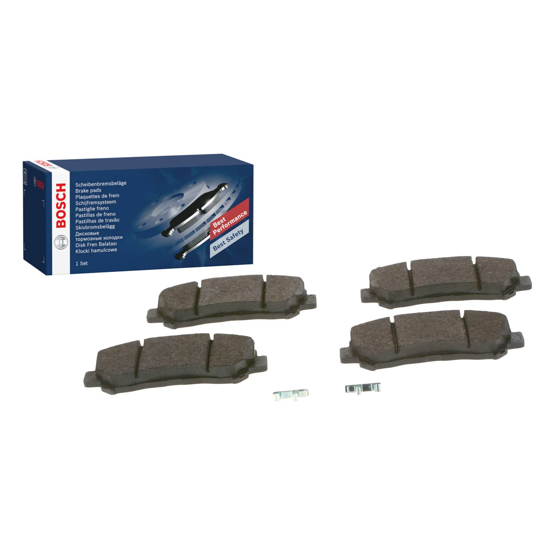 Bosch BP1420 Bremsbeläge - Vorderachse - ECE-R90 Zertifizierung - vier Bremsbeläge pro Set von Bosch Automotive