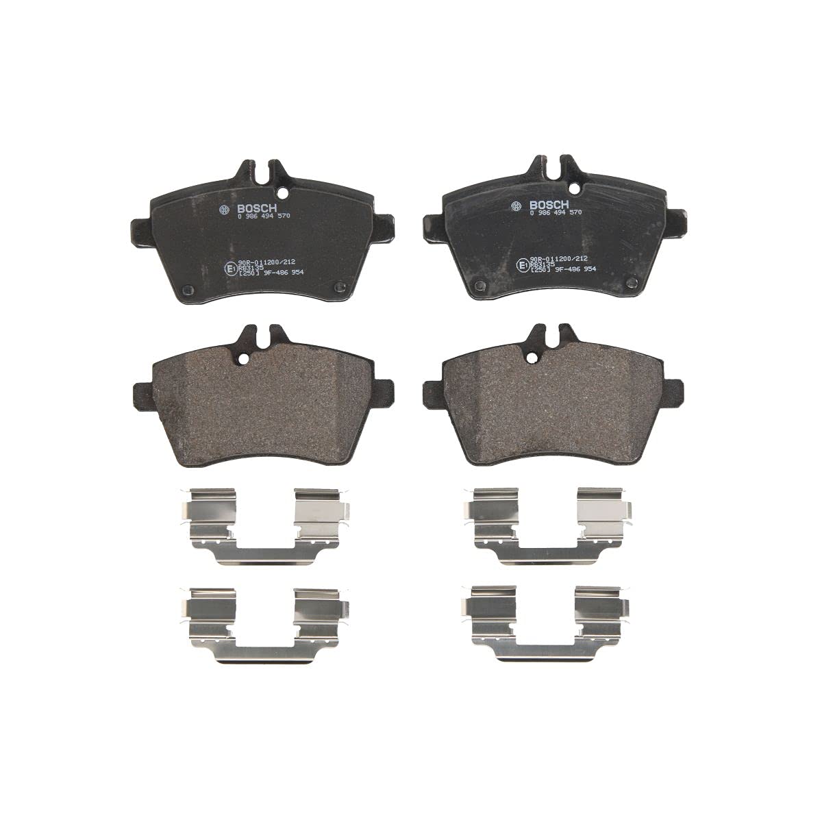 Bosch BP1491 Bremsbeläge - Vorderachse - ECE-R90 Zertifizierung - vier Bremsbeläge pro Set Bosch BP1491 Bremsbeläge - Vorderachse - ECE-R90 Zertifizierung - vier Bremsbeläge pro Set von Bosch Automotive