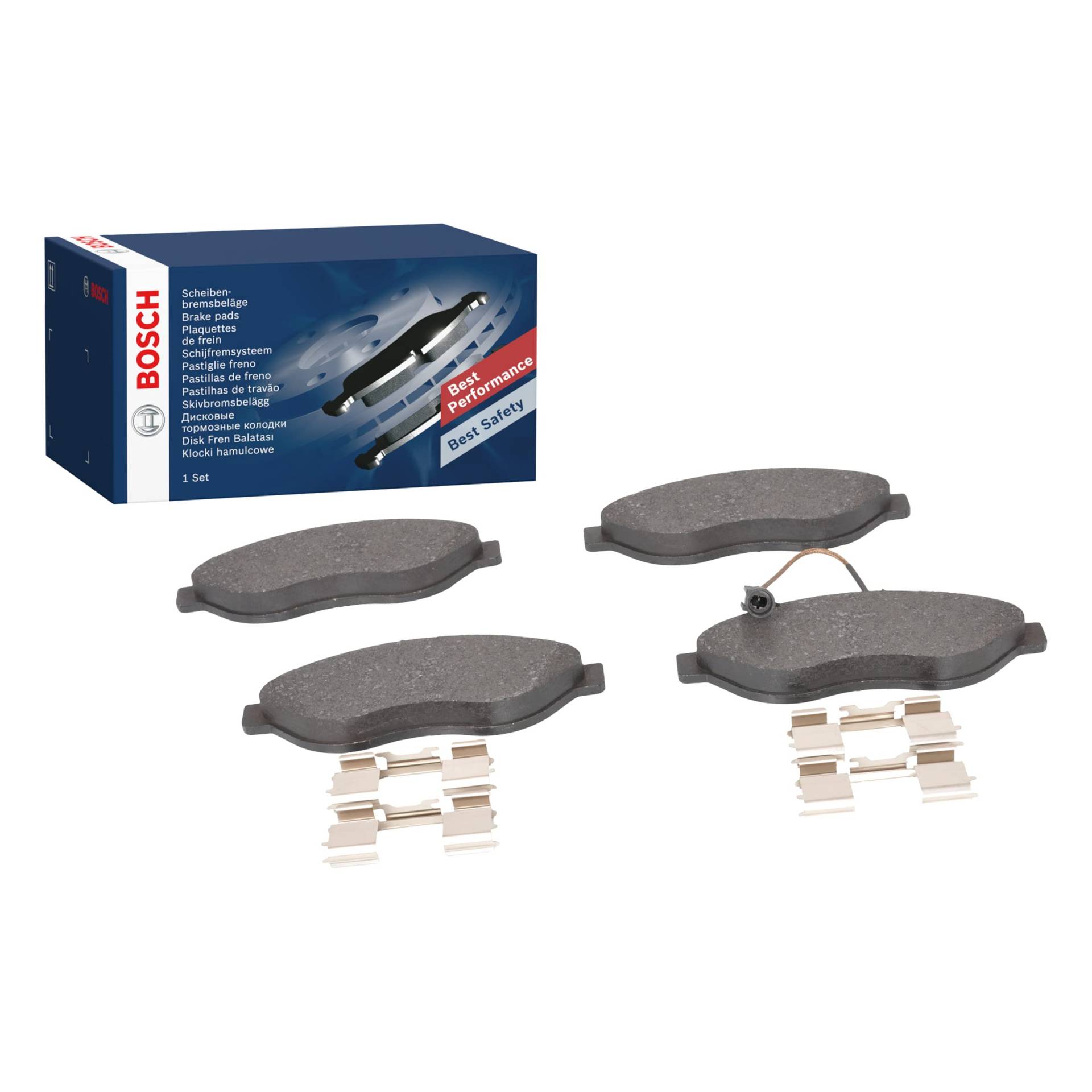 Bosch BP1502 Bremsbeläge - Vorderachse - ECE-R90 Zertifizierung - vier Bremsbeläge pro Set von Bosch Automotive