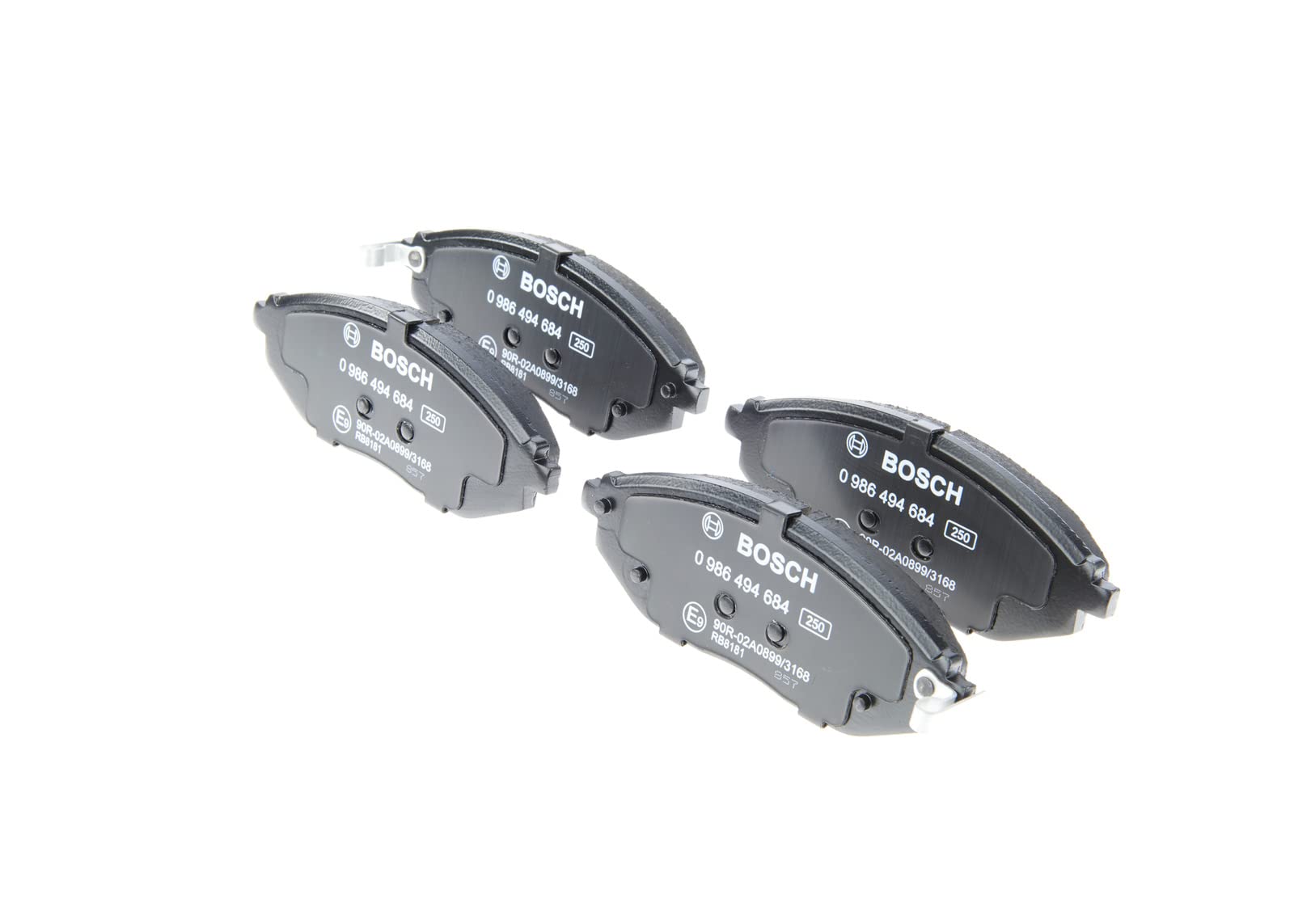 Bosch BP1679 Bremsbeläge - Vorderachse - ECE-R90 Zertifizierung - vier Bremsbeläge pro Set Bosch BP1679 Bremsbeläge - Vorderachse - ECE-R90 Zertifizierung - vier Bremsbeläge pro Set von Bosch Automotive