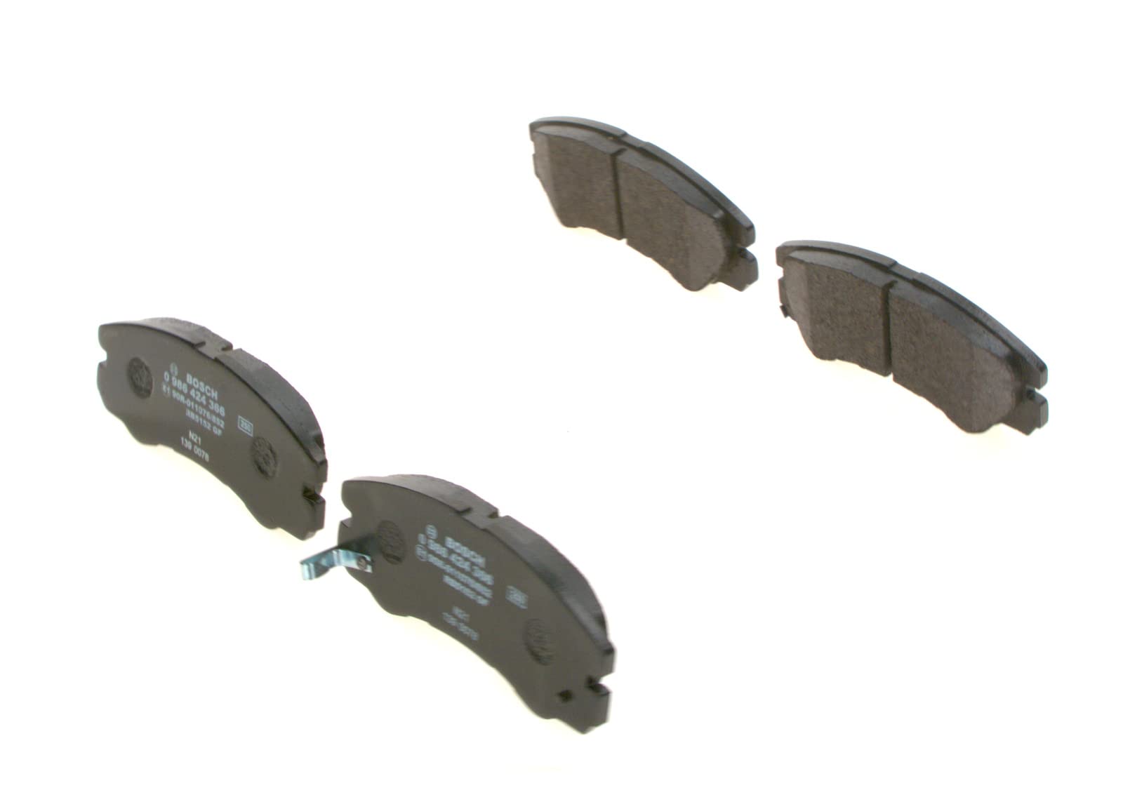 Bosch BP177 Bremsbeläge - Vorderachse - ECE-R90 Zertifizierung - vier Bremsbeläge pro Set Bosch BP177 Bremsbeläge - Vorderachse - ECE-R90 Zertifizierung - vier Bremsbeläge pro Set von Bosch Automotive