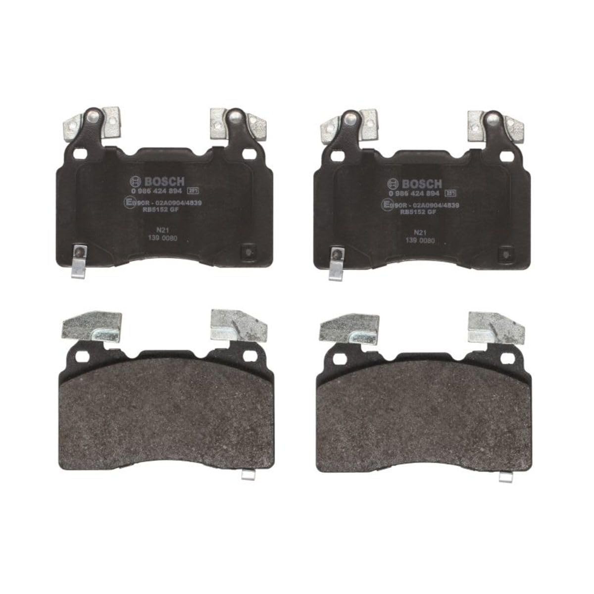 Bosch BP1873 Bremsbeläge - ECE-R90 Zertifizierung - 4 Bremsbeläge pro Set Bosch BP1873 Bremsbeläge - ECE-R90 Zertifizierung - 4 Bremsbeläge pro Set von Bosch Automotive